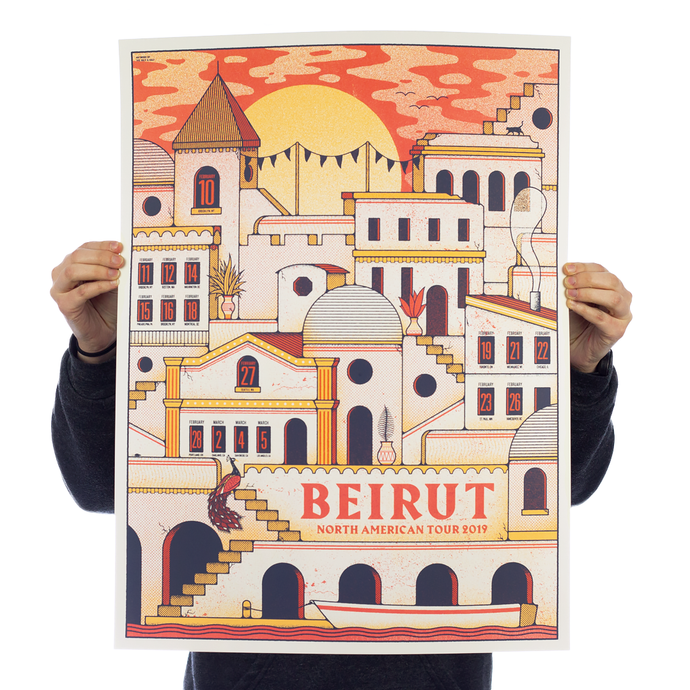 Beirut - Tour Poster (Orange)