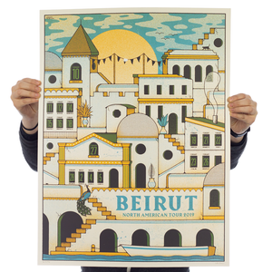 Beirut - Tour Poster (Blue)